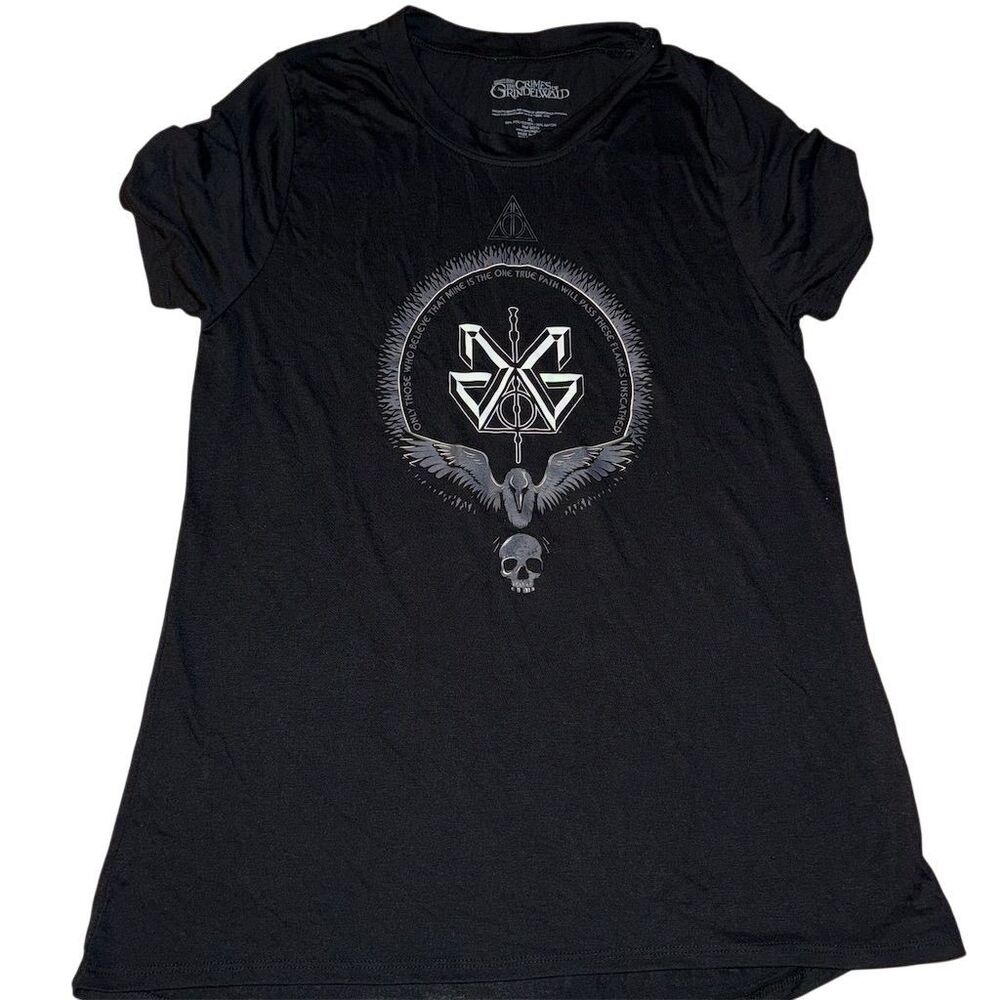 Fantastic‎ Beasts Grindelwald Sigil T-Shirt Black Unisex XL